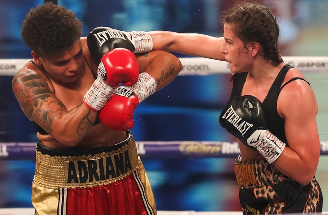 Chantelle Cameron dominated her world title fight against Ariana Araujo Photo Credit: Mark Robinson / Matchroom Boxing