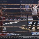 Serge Michel was too strong for Liam Conroy and advanced into the Light Heavyweight Golden Contract final Photo Credit: Scott Rawsthorne / MTK Global