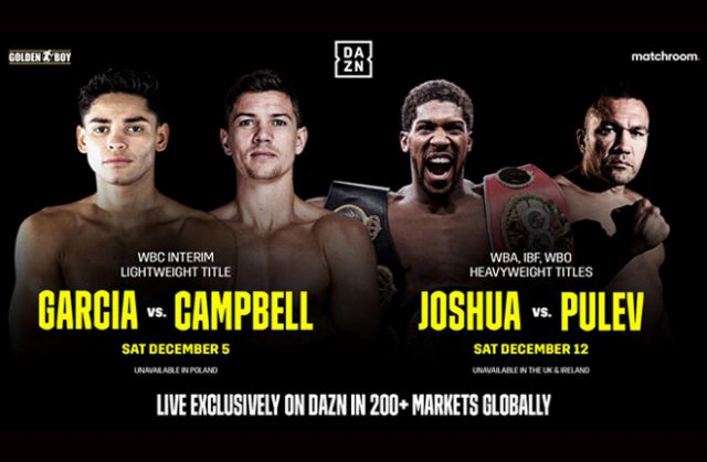 DAZN will launch on December 1 in the UK and across 200 countries globally