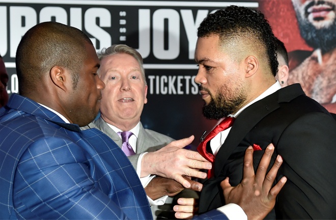 Dubois shoved Joyce at a fiery opening press conference in February Photo Credit: Action Images/Adam Holt