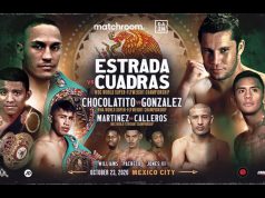 Juan Estrada defends his WBC Super Flyweight crown on a world title triple header Photo Credit: Matchroom Boxing