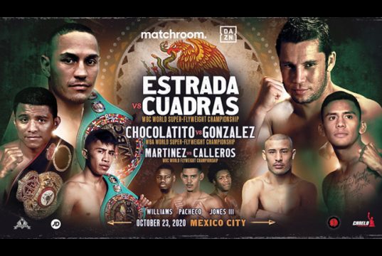 Juan Estrada defends his WBC Super Flyweight crown on a world title triple header Photo Credit: Matchroom Boxing
