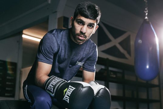 Former British Bantamweight champion Kash Farooq faces Martin Tecuapetla Photo Credit: Mark Robinson/Matchroom Boxing