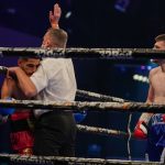 Luke Jones upset the odds to inflict a first defeat on Muheeb Fazeldin Photo Credit: Round ‘N’ Bout Media / Queensberry Promotions