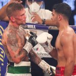 Aqib Fiaz settled his grudge with Kane Baker, claiming a narrow points win Photo Credit: Mark Robinson / Matchroom Boxing