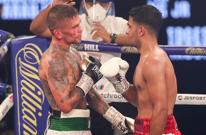 Aqib Fiaz settled his grudge with Kane Baker, claiming a narrow points win Photo Credit: Mark Robinson / Matchroom Boxing