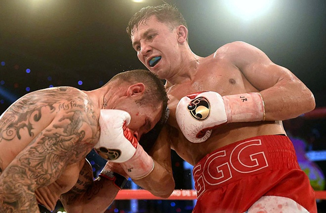 Murray was halted by Gennady Golovkin for the world middleweight title in 2015 Photo Credit: Christian Kuechl