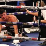 Joe Laws was knocked down three times in a shock first defeat to Rylan Charlton Photo Credit: Mark Robinson/Matchroom Boxing