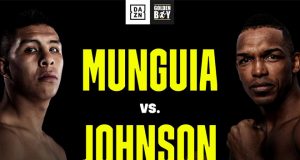 Undefeated Mexican superstar Jaime Munguia faces Tureano Johnson on Friday Photo Credit: DAZN