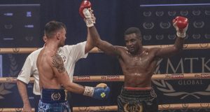 Ohara Davies settled his grudge with Tyrone McKenna to claim the MTK Golden Contract Photo Credit: Scott Rawsthorne / MTK Global