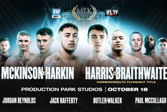 MTK Global return on Sunday with Jay Harris' Commonwealth title defence against Marcel Braithwaite in Wakefield Photo Credit: MTK Global