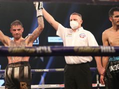 Judge Terry O'Connor delivered a highly-contentious 117-111 score as Ritson emerged victorious Photo Credit: Mark Robinson/Matchroom Boxing