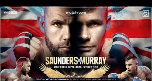 Billy Joe Saunders will make a second defence of his WBO Super Middleweight crown against Martin Murray in London on December 4th