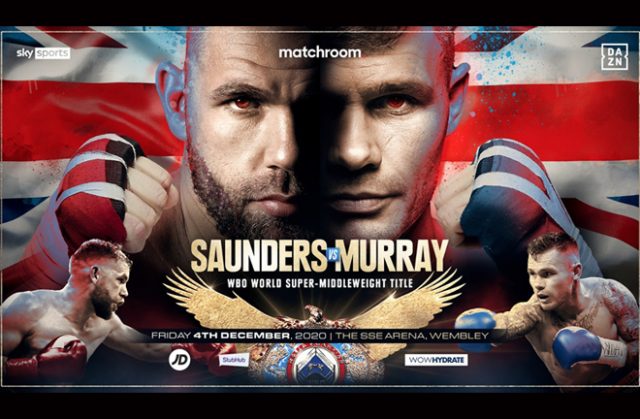 Billy Joe Saunders will make a second defence of his WBO Super Middleweight crown against Martin Murray in London on December 4th