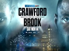 Terence Crawford and Kell Brook will face each other on November 14.