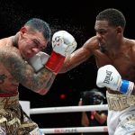 Daniel Jacobs took a split decision win over rival Gabriel Rosado in Florida on Friday night Photo Credit: Ed Mulholland/Matchroom Boxing