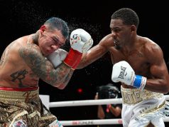 Daniel Jacobs took a split decision win over rival Gabriel Rosado in Florida on Friday night Photo Credit: Ed Mulholland/Matchroom Boxing