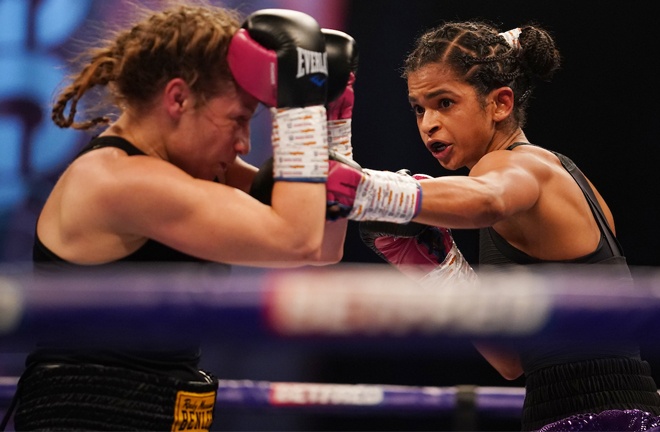 Ramla Ali was successful on debut Photo Credit: Dave Thompson/Matchroom Boxing