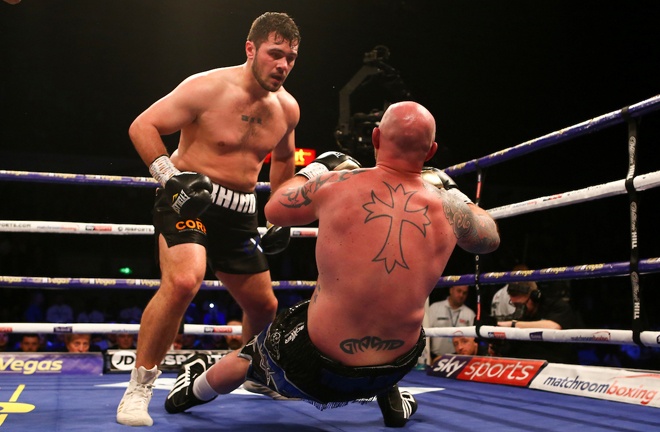 Allen's final fight was a victory over Dorian Darch in February Photo Credit: Dave Thompson/Matchroom Boxing