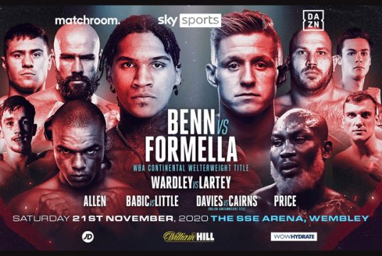 Conor Benn headlines against former Shawn Porter foe Sebastian Formella on November 21