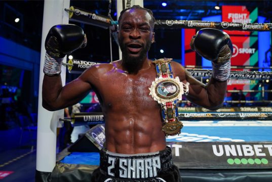 Denzel Bentley was crowned the new British Middleweight champion with victory over Mark Heffron at BT Sport Studios on Friday Photo Credit: Round 'N' Bout Media/Queensberry Promotions