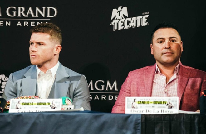 Canelo reached a separation agreement from Golden Boy and Oscar De La Hoya Photo Credit: Tom Hogan-Hogan Photos/Golden Boy Promotions