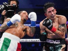 Gervonta Davis produced a showreel knockout over Leo Santa Cruz in Texas on Saturday Photo Credit: Sean Michael Ham/Mayweather Promotions