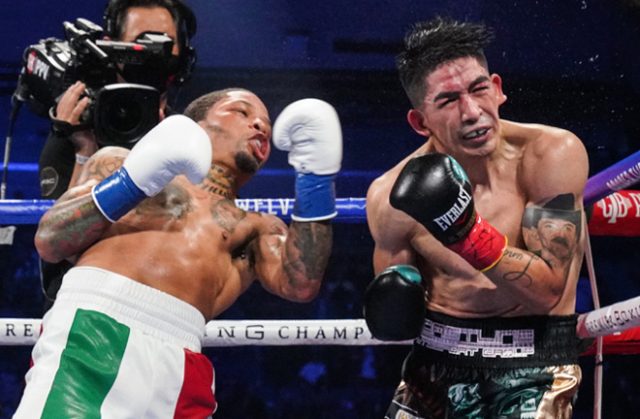 Gervonta Davis produced a showreel knockout over Leo Santa Cruz in Texas on Saturday Photo Credit: Sean Michael Ham/Mayweather Promotions