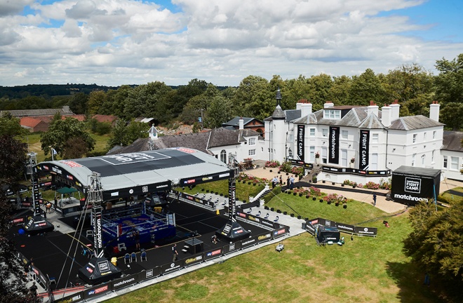 Hearn staged four shows in the headquarters of Matchroom's HQ in August Photo Credit: Mark Robinson/Matchroom Boxing