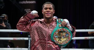 WBC Lightweight world champion Devin Haney has become a star of Matchroom Boxing USA on DAZN Photo Credit: Ed Mulholland/Matchroom Boxing