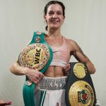 Mayer is targeting a unification with WBC Super Featherweight champion Terri Harper Photo Credit: Mark Robinson/Matchroom Boxing
