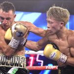 Naoya Inoue retained his unified Bantamweight world titles with a seventh round KO of Jason Moloney in Las Vegas on Saturday Photo Credit: Mikey Williams/Top Rank