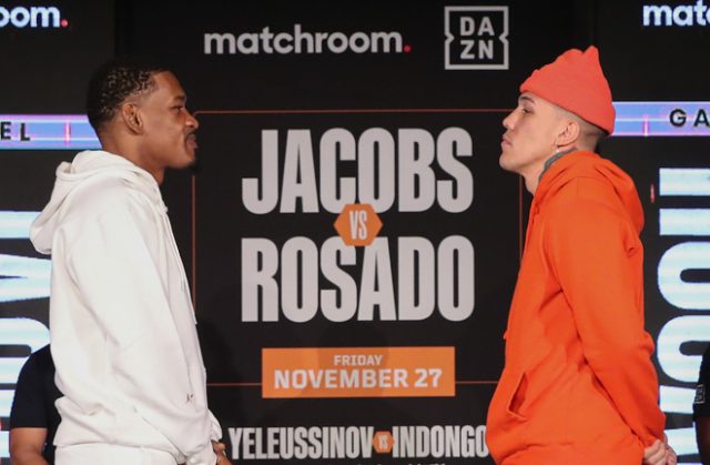Daniel Jacobs settles his grudge with Gabriel Rosado in Florida on Friday night Photo Credit: Ed Mulholland/Matchroom Boxing