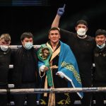 The Kazakh was crowned WBC international super welterweight champion in just his second bout Photo Credit: Scott Rawsthorne/MTK Global