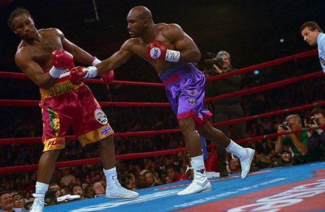 Lewis and Holyfield battled to a controversial draw in their first meeting in 1999 Photo Credit: Boxrec