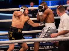 Florian Marku stormed past Muma Mweemba Photo Credit: Boxxer