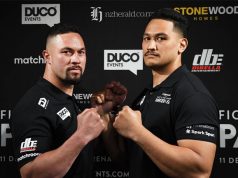 Joseph Parker's clash with Junior Fa has been postponed until 2021 Photo Credit: Photosport