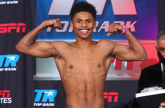 Ford has sparred with former WBO Featherweight world champion Shakur Stevenson Photo Credit: Mikey Williams/Top Rank