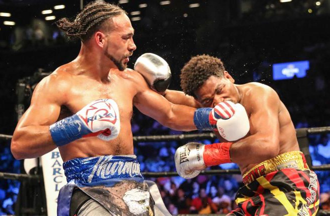 Keith Thurman beat Shawn Porter in 2016 Photo Credit: Ryan Greene/Premier Boxing Champions