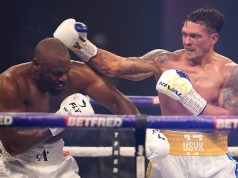Oleksandr Usyk battled past Derek Chisora in London on Saturday Photo Credit: Dave Thompson/Matchroom Boxing
