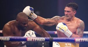 Oleksandr Usyk battled past Derek Chisora in London on Saturday Photo Credit: Dave Thompson/Matchroom Boxing