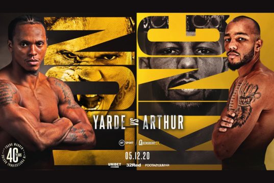 Anthony Yarde meets Lyndon Arthur for the Commonwealth light heavyweight title on December 5 in London
