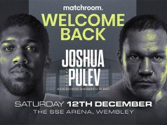 1000 fans will be in attendance for Joshua's clash with Pulev