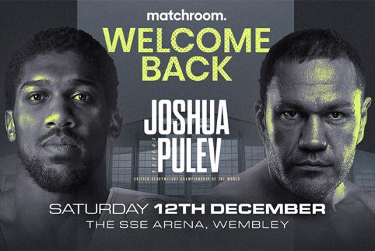 1000 fans will be in attendance for Joshua's clash with Pulev