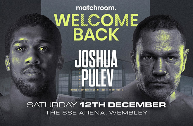 1000 fans will be in attendance for Joshua's clash with Pulev