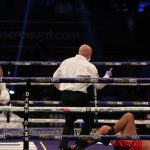 Pulev was stopped in the ninth round with a huge right hand from Joshua Photo Credit: Mark Robinson/Matchroom Boxing