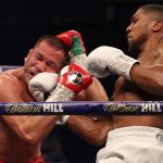 Joshua’s uppercut proved a crucial weapon as he pounded Pulev Photo Credit: Mark Robinson/Matchroom Boxing
