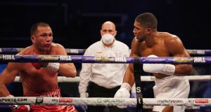 Anthony Joshua stopped Kubrat Pulev with a brutal ninth round finish at The SSE Arena on Saturday Photo Credit: Photo Credit: Dave Thompson/Matchroom Boxing