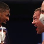 Joshua and Pulev embraced after their titanic battle Photo Credit: Mark Robinson/Matchroom Boxing
