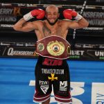 Arthur added the vacant WBO Inter-Continental title to his Commonwealth Crown Photo Credit: Round ‘N’ Bout Media/Queensberry Promotions
